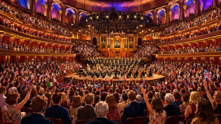KI-Illustration: Tickets für BBC Proms — Beacon Hall at Bristol Beacon - Complex, Bristol — Freitag, 7. August 2026
