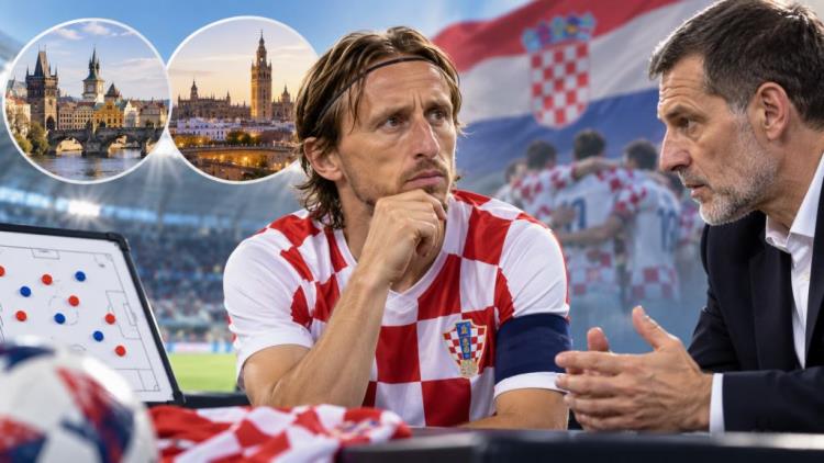 ilustración con IA: Luka Modrić aún no decide su futuro con Croacia: hablará con Bilić antes de la Nations League ante Chequia y España