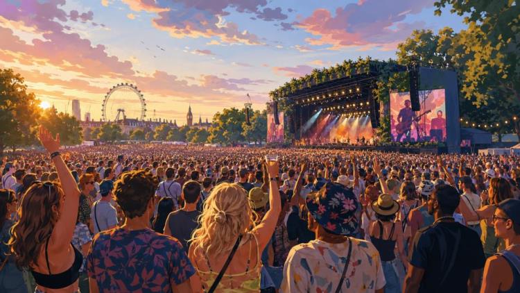 AI ilustracija: Ulaznice za British Summer Time — Hyde Park, London — četvrtak, 2. srpnja 2026.