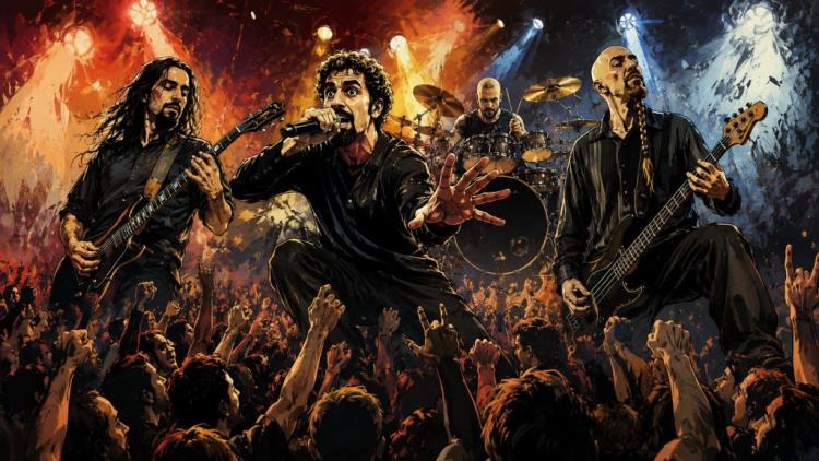 AI illustration: Tickets for System of a Down — Stade de France, Paris — Saturday, 4 July 2026