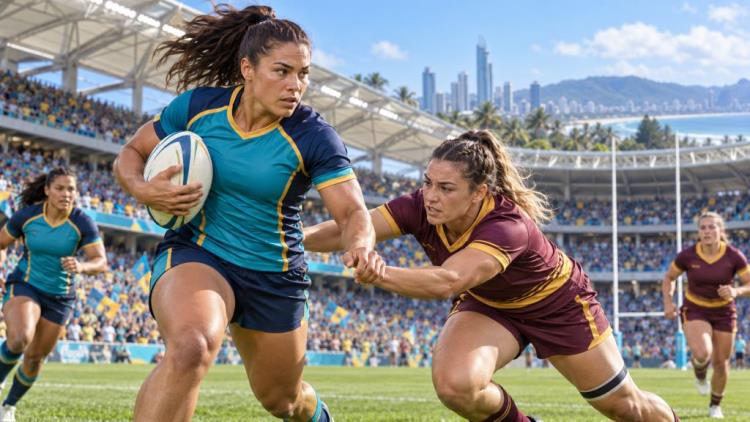 ilustración con IA: Gold Coast Titans - Brisbane Broncos: entradas a la venta para la histórica semifinal de NRLW en Robina