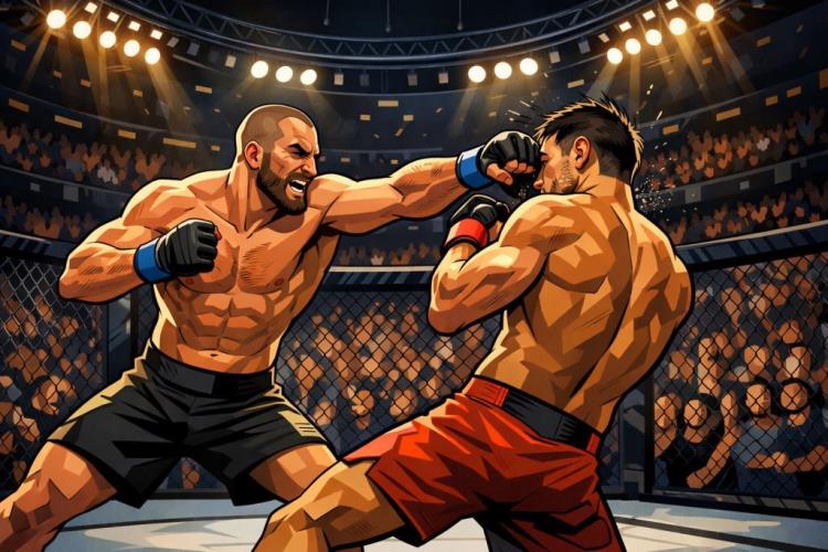 AI illustration: Tickets for UFC (Ultimate Fighting Championship) — UFC Apex, Las Vegas — Tuesday, 6 October 2026