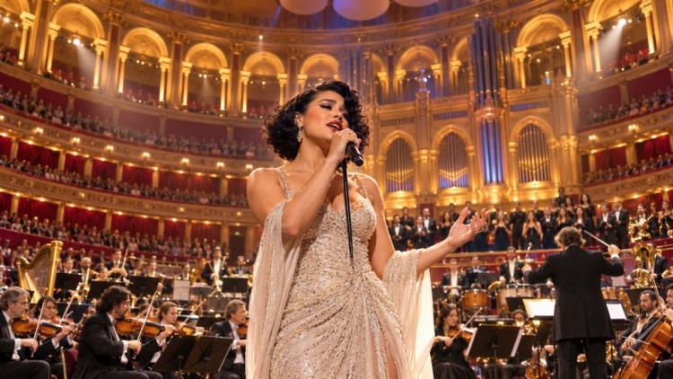 KI-Illustration: RAYE kündigt Sinfoniekonzert in der Royal Albert Hall in London an: das gesamte neue Album am 23. Oktober