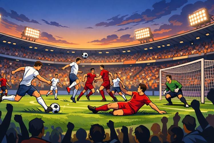 KI-Illustration: Tickets für FC Lorient gegen Stade Rennais — Moustoir-Stadion, Lorient — Samstag, 21. November 2026