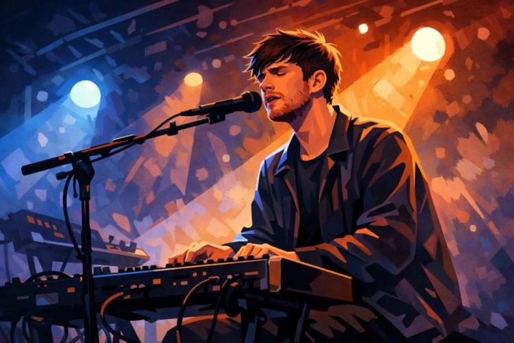AI illustration: Tickets for James Blake — Zepp Haneda, Tokyo — Wednesday, 9 December 2026