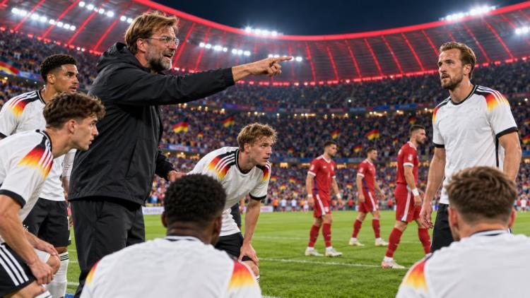 illustration IA: Klopp remanie l'Allemagne avant la Serbie: seuls six joueurs restent dans le groupe pour le match à Munich