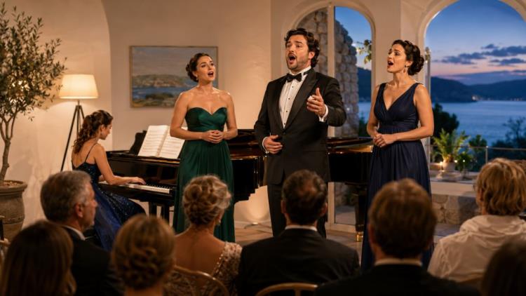 illustration IA: Bátki-Fazekas Zoltán et ses amis à Čižići : concert classique le 27 août à 20 h sur l'île de Krk, Croatie