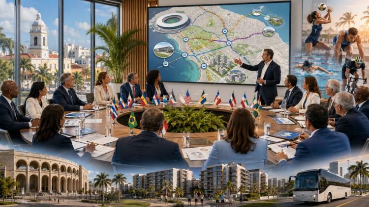 AI illustration: Olympic committees of the Americas align delegation preparations in Santo Domingo for the Los Angeles 2028 Games
