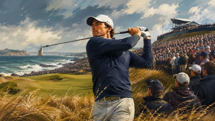 ilustración con IA: Entradas para The Open Championship — Royal Birkdale Golf Club, Southport — domingo, 12 de julio de 2026