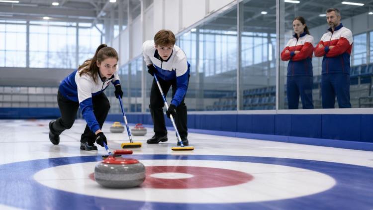 ilustracja AI: World Curling utrzymuje zakaz dla rosyjskich seniorów do końca 2026 roku, juniorzy nadal mogą wracać