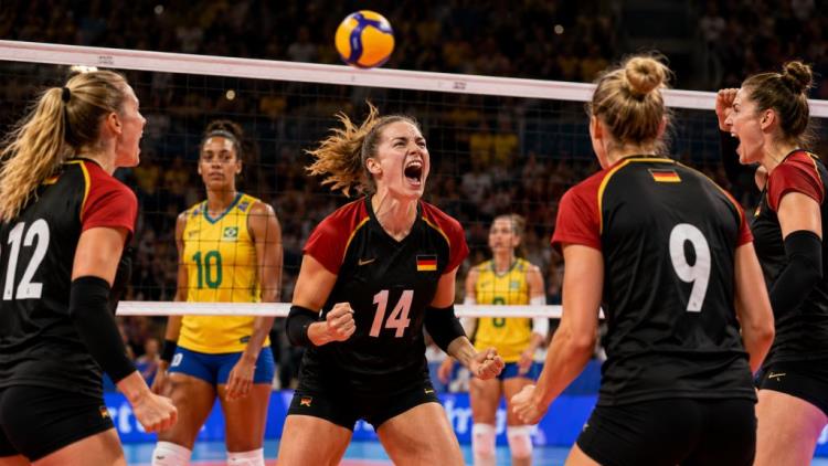 AI ilustracija: Njemačka svladala Brazil 3:2 u Ankari i prekinula neporaženi niz u Ženskoj Volleyball Nations League 2026