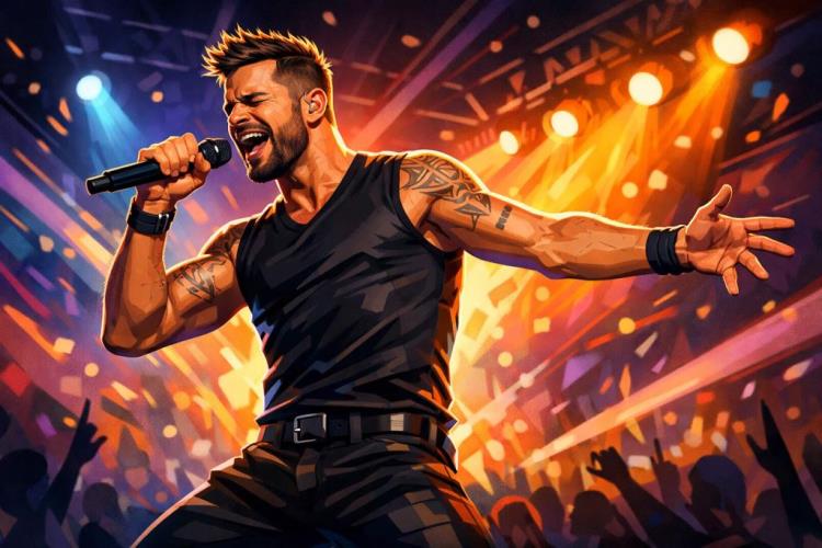 ilustracja AI: Bilety na Ricky Martin bilety na koncert w Arenie Pula, latynoski pop, wielkie hity i letnia noc nad Adriatykiem — Arena, Pula — piątek, 19 czerwca 2026