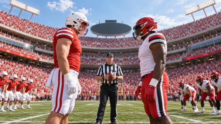 AI illustration: Nebraska vs Miami (Ohio) moved to Arrowhead Stadium in Kansas City for the 2027 college football season opener