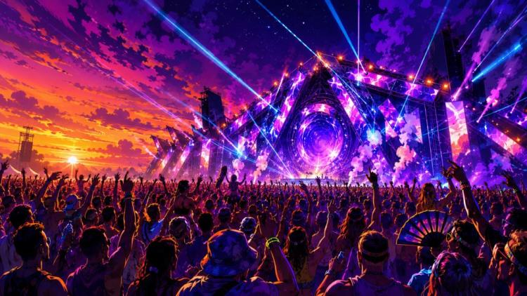 ilustración con IA: Entradas para Creamfields — Club Hipico, Santiago — domingo, 15 de noviembre de 2026