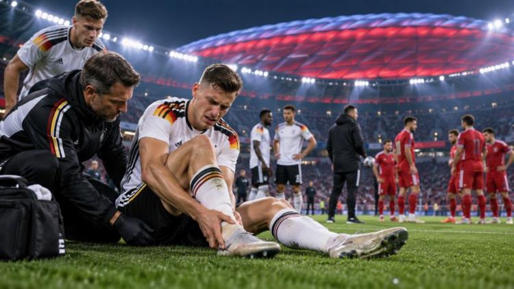 ilustración con IA: Alemania pierde a Nico Schlotterbeck ante Serbia en Múnich por una lesión de ligamentos en el tobillo