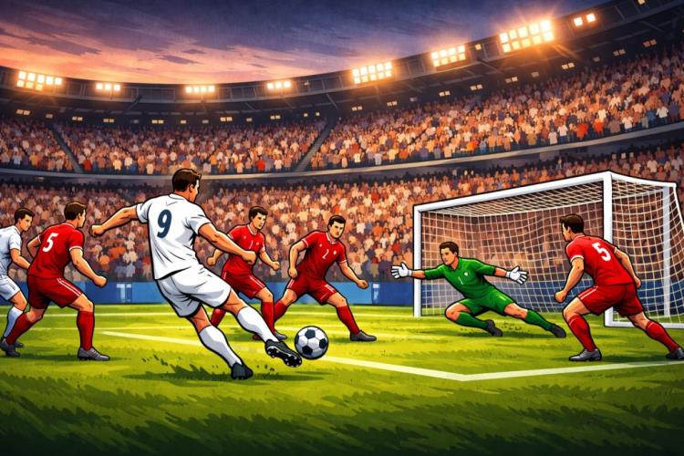 KI-Illustration: Tickets für FC Lorient gegen LOSC Lille — Moustoir-Stadion, Lorient — Samstag, 12. Dezember 2026