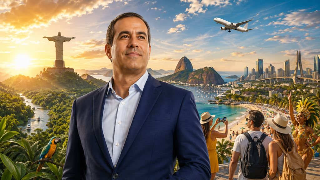 Bruno Reis asume Embratur mientras Brasil registra un crecimiento récord del turismo internacional