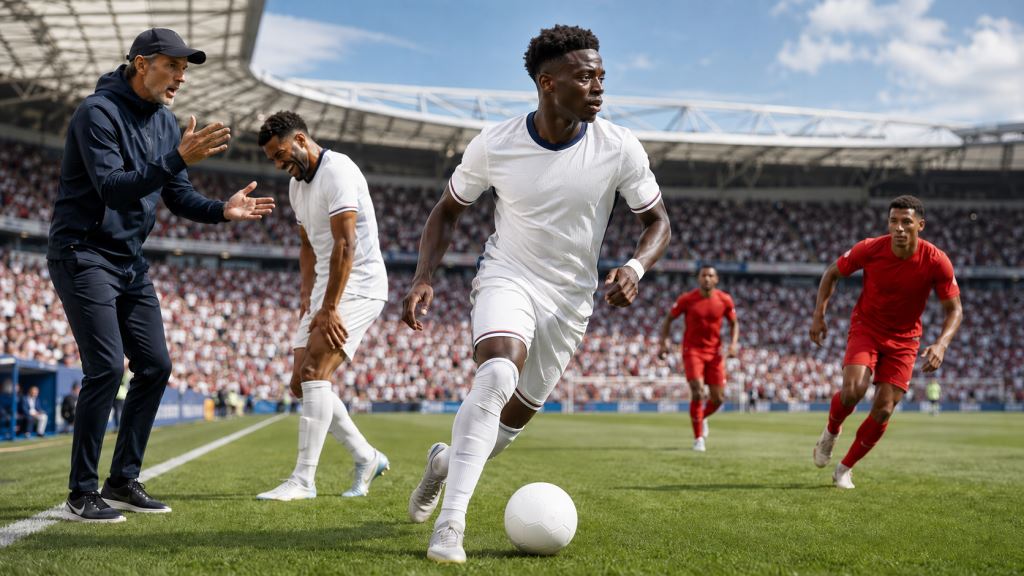 KI-Illustration: Reece James fehlt gegen Panama, Bukayo Saka vor Englands wichtigem WM-Gruppenspiel startklar
