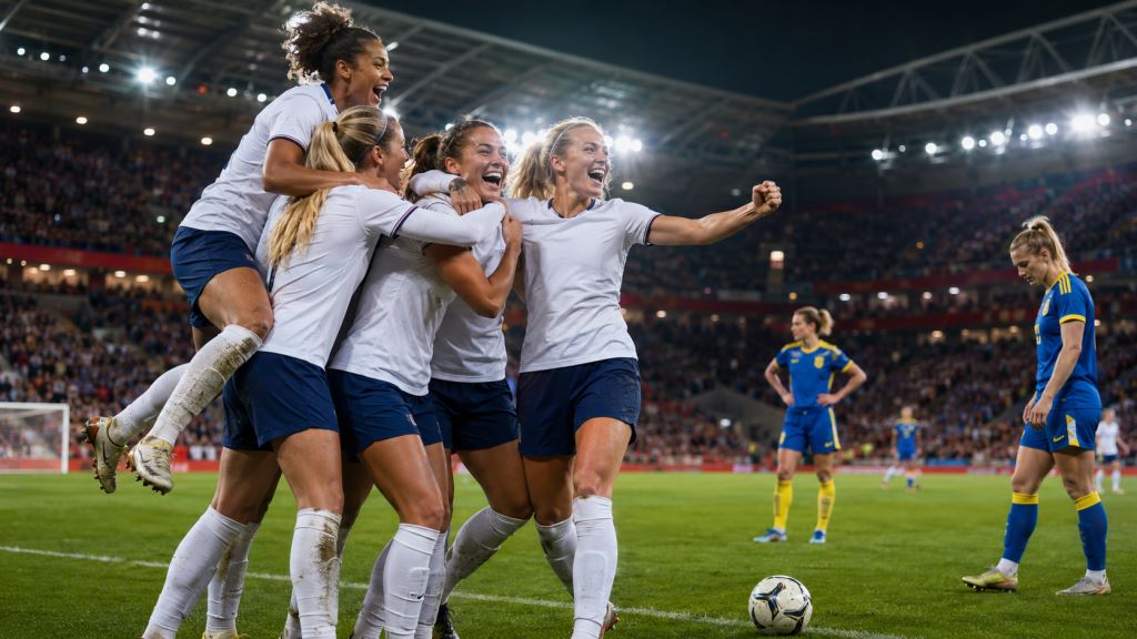 Anglia kontra Ukraina 3:0 w Liverpoolu, zwycięstwo w eliminacjach MŚ kobiet i droga przez baraże