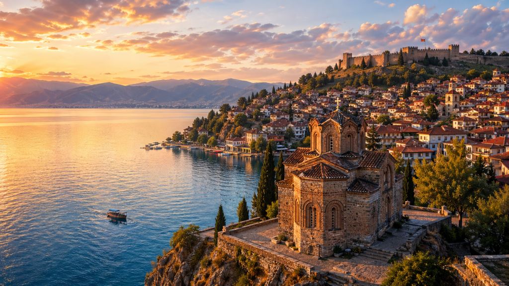 Ohrid in North Macedonia combines UNESCO heritage, the old core and a quieter holiday by the lake