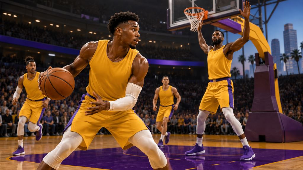 AI illustration: Lakers add Quentin Grimes and strengthen the perimeter in a major roster reshaping for the new season