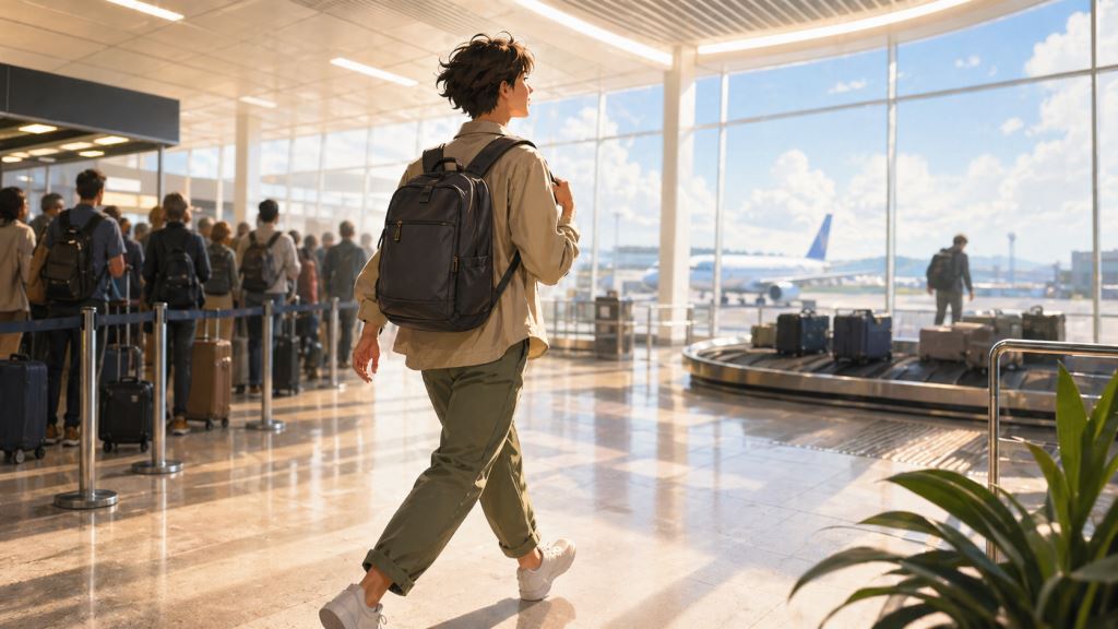 Viajar con una sola mochila reduce costes, esperas y el riesgo de equipaje perdido