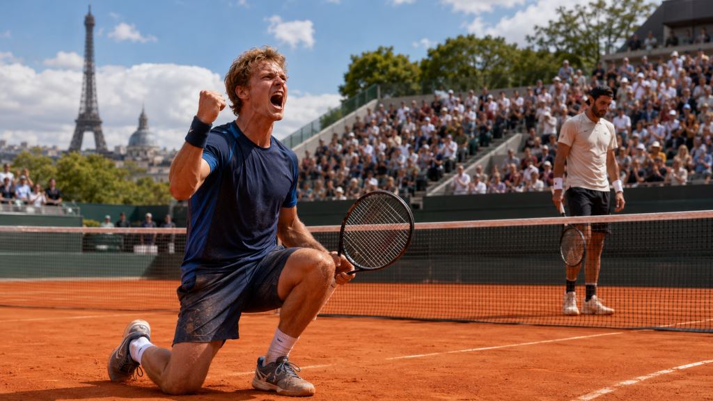 Jesper de Jong elimina a Karen Khachanov en cinco sets y alcanza octavos de Roland-Garros 2026 en París