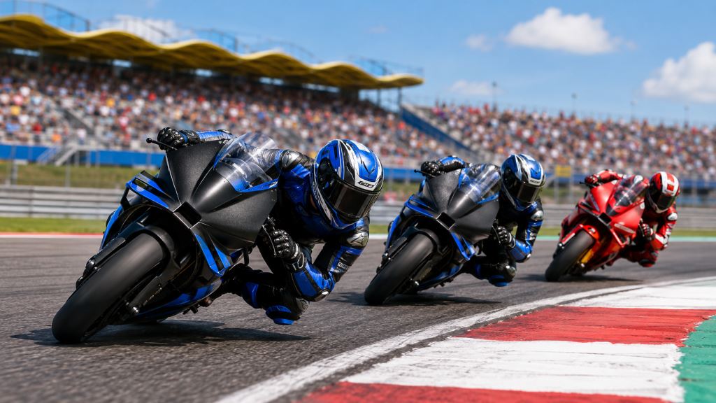 KI-Illustration: MotoGP Assen: Raúl Fernández gewinnt Sprint, Trackhouse Aprilia feiert Doppelerfolg in den Niederlanden