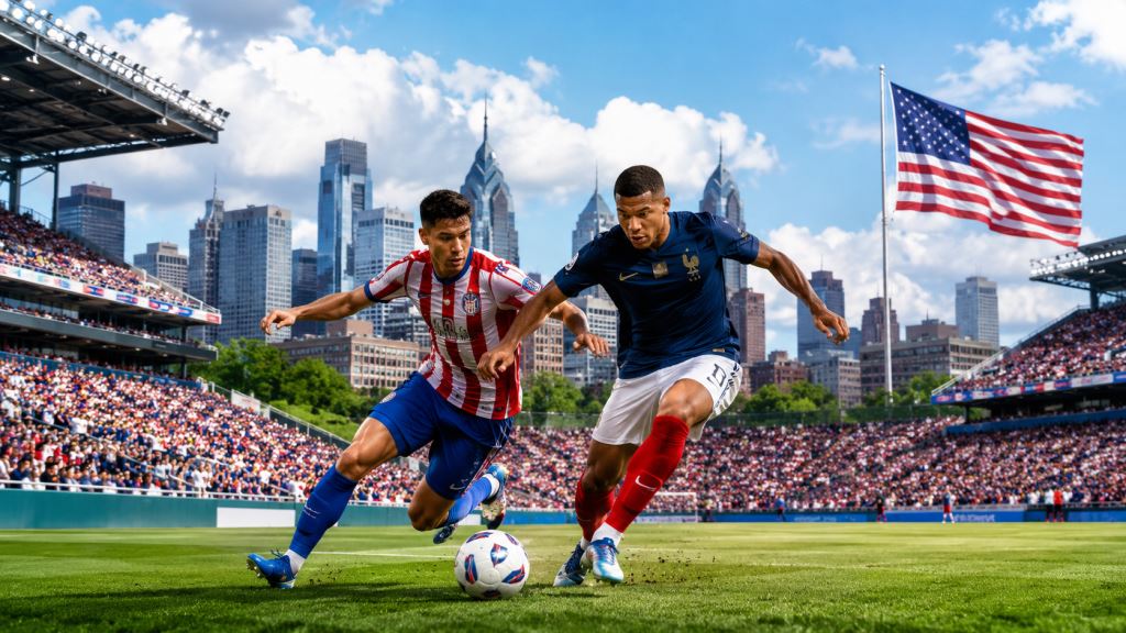 AI ilustracija: Paragvaj protiv Francuske u Philadelphiji, velika nokaut priča Svjetskog prvenstva 2026 za četvrtfinale