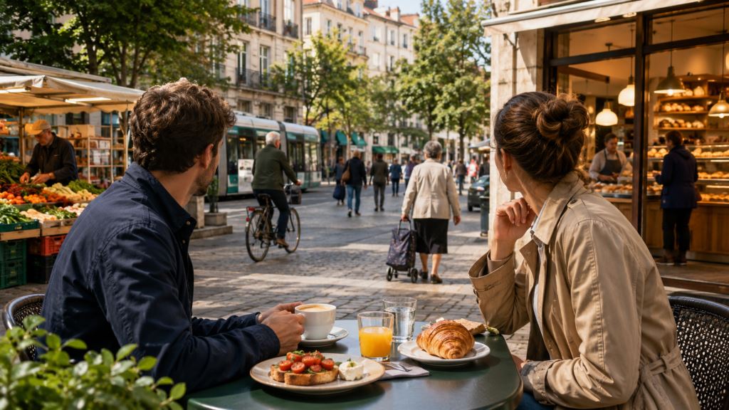 Petit déjeuner local comme meilleur test d’un quartier touristique, du logement et du rythme urbain