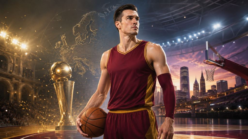 illustration IA: Mario Hezonja revient en NBA: contrat d'un an avec les Cleveland Cavaliers et nouveau défi dans l'Est