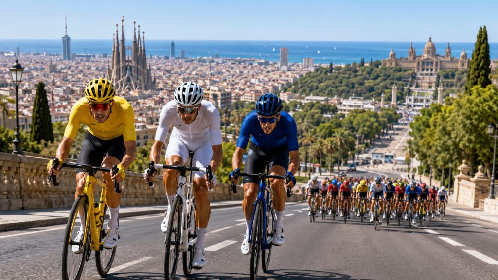 AI ilustracija: Tour de France 2026 kreće iz Barcelone: Pogačar lovi peti naslov, Vingegaard čeka novi veliki dvoboj