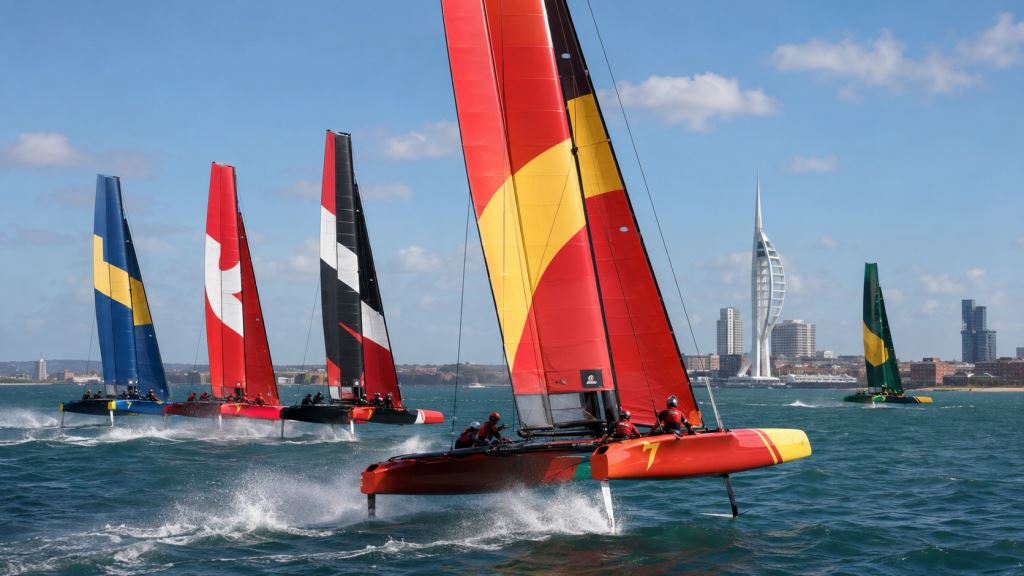 illustration IA: L'Espagne gagne le SailGP à Portsmouth, l'Australie manque la finale et une grande chance pour un dixième