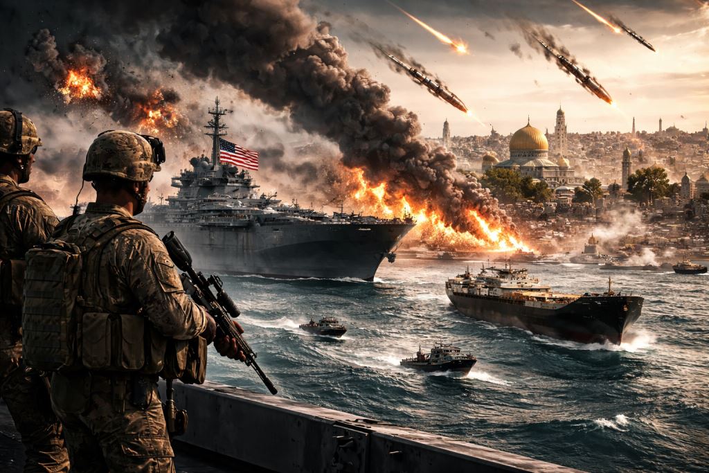 Bliski Wschód w nowej niebezpiecznej fazie: amerykańscy marines, uderzenia powiązane z Iranem i groźba szerszego konfliktu