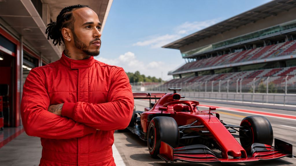 AI ilustracija: Hamilton s Ferrarijem na prvom startnom redu u Barceloni nakon nadogradnji i najave borbe za vrh Formule 1