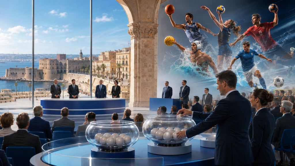 Izvlačenje skupina za Mediteranske igre Taranto 2026 otvara završnu fazu sportskih priprema u Apuliji