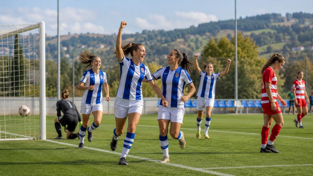 Real Sociedad bat Granada 3-0 et confirme sa force européenne dans le sprint de Liga F