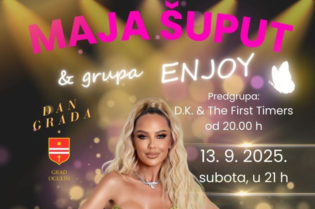 Ogulin celebrates its 525th birthday: Top program for the City Day and the Feast of the Holy Cross with Maja Šuput and Špiček