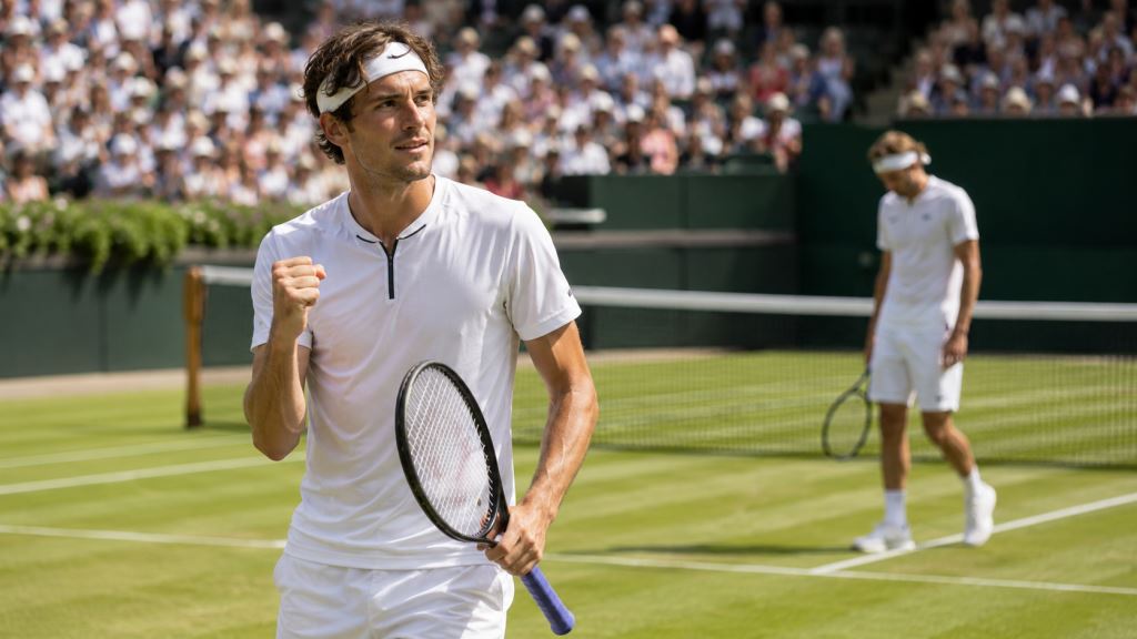 illustration IA: Taylor Fritz renverse Alexander Zverev à Halle et rejoint la finale du Terra Wortmann Open