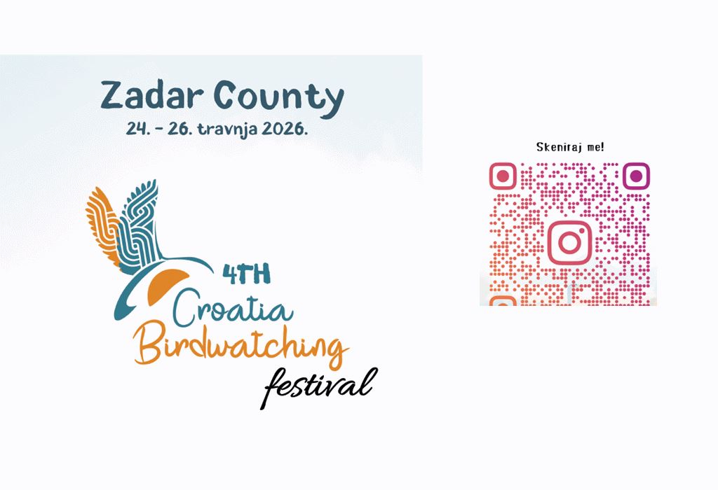 El condado de Zadar, del 24 al 26 de abril, anfitrión del 4.º Croatia Birdwatching Festival y del turismo sostenible
