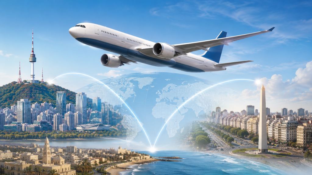 EL AL startet den Ticketverkauf für Flüge von Tel Aviv nach Seoul und Buenos Aires auf neuen Langstrecken