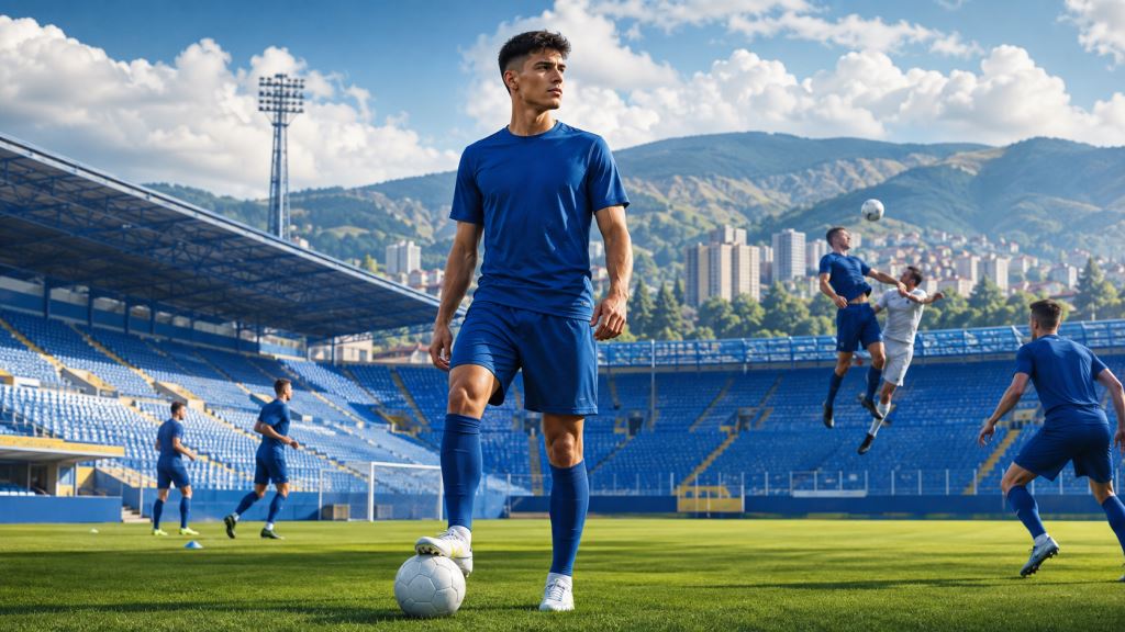 illustration IA: Le jeune défenseur de Schalke Amar Ibrišimović rejoint Željezničar en prêt avant le début de la nouvelle saison