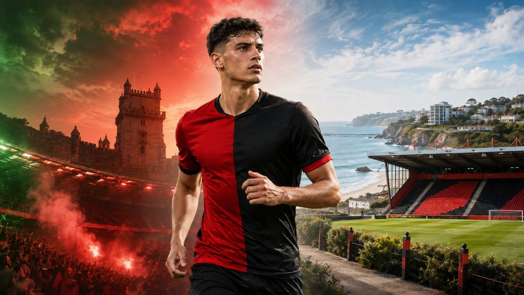 illustration IA: Bournemouth recrute le défenseur portugais António Silva de Benfica pour un montant allant jusqu'à 30 millions d'euros