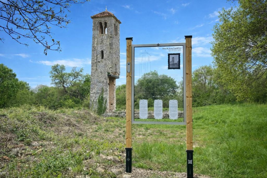 Die neue Informationstafel bei St. Ivan Turnina in Gajana belebt einen wichtigen Standort des Kulturerbes der Gegend von Vodnjan