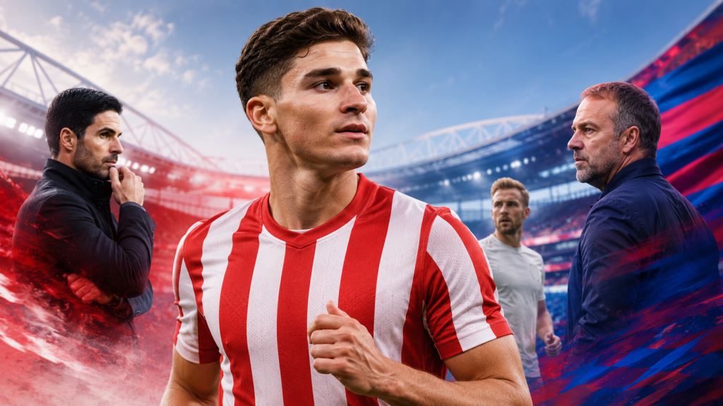 Arsenal jagt Julián Álvarez, Barcelona hält den Transferschlüssel, Harry Kane bleibt Top-Alternative