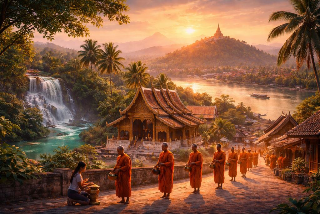 Luang Prabang dans le silence de l’aube : comment la ville des moines, des temples et du Mékong préserve le rythme de la vie et l’héritage
