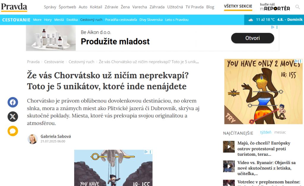 Slovački mediji oduševljeni Hrvatskom: Istražuju Rab, Pag, Šibenik i skrivene dragulje Jadrana za ljeto 2025