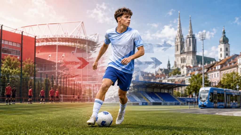 Kustošija holt Josh Nichols von Arsenal als wichtige Verstärkung für eine ambitionierte neue Saison in Zagreb