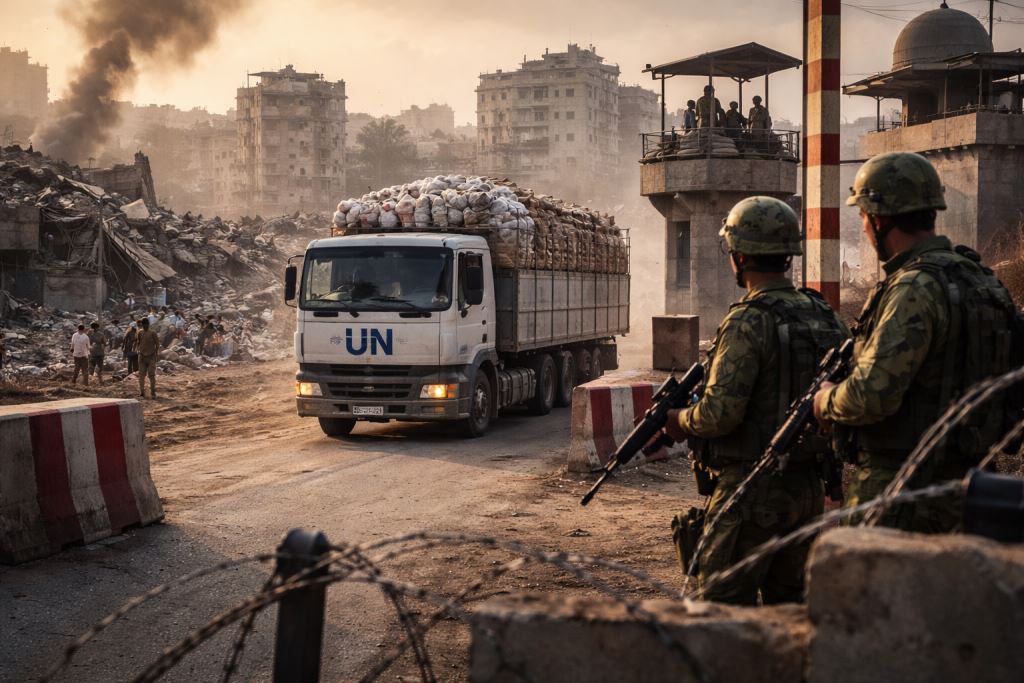 Gaza reste l’épicentre politique alors que l’aide s’affaiblit, que les points de passage se resserrent, et que la reconstruction dépend de celui qui gouvernera l’enclave