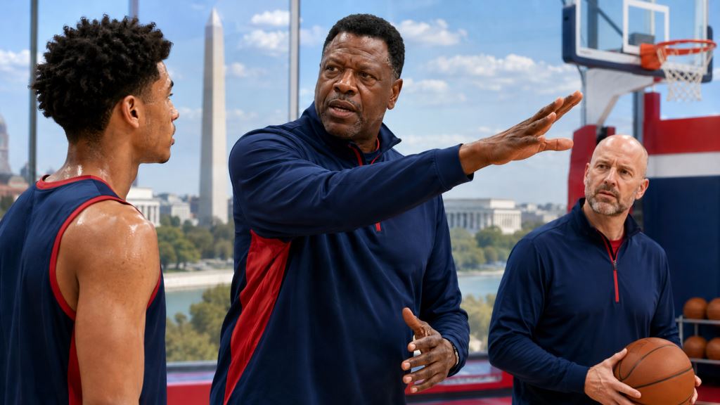 AI ilustracija: Patrick Ewing se vraća na NBA klupu: Washington Wizardsi jačaju stožer za razvoj mlade momčadi uz Keefea